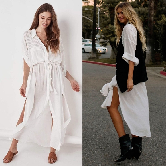 New spell designs linda shirt dress white S/M rare - Picture 10 of 16